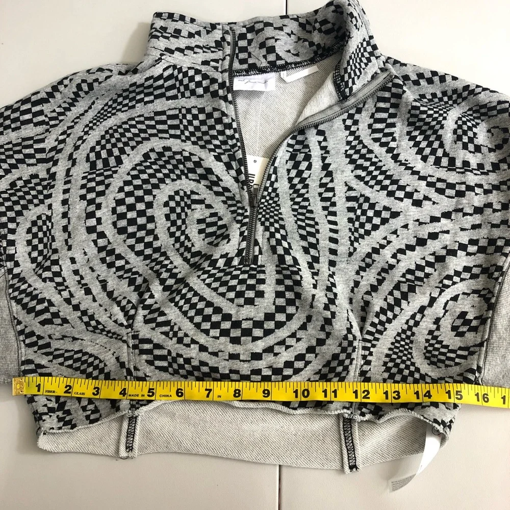 NWT urban outfitters out from under grey cropped collared pullover - Picture 11 of 11